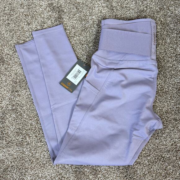 Copper Life By Tommy Copper Adjustable Waist Leggings Back Support Small NEW - Picture 4 of 13